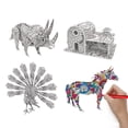 thumbnail image 1 of Coloring Puzzle Set 3D Funny Creative DIY Puzzle Painting Kit Puzzle Model Kit, 1 of 10