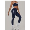 thumbnail image 4 of SKQIT Womens Workout Sets 2 Piece Yoga Outfits Contouring Contrast Stitching Sports Bra High Waist Leggings Gym Sets, 4 of 8