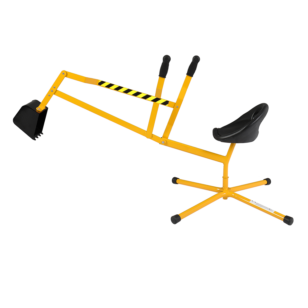 QXDRAGON Sand Digger Kids Excavator Construction Ride on Toy, Solid