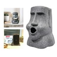 thumbnail image 6 of Easter Island Heads Tissue Box Holder, Moai Sculpture Creative Decorative Funny Collectibles Covers Napkin Storage Organization for Bathroom, 6 of 10
