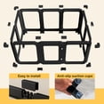 thumbnail image 6 of Clear Acrylic Plastic Dog Playpen Indoor, for Puppy Cat Rabbit Ferret Transparent Pet Pen, Easy Assemble Whelping Crate Kennel Cage Enclosure, Preferable for Small Dogs (29.5“ Height, 8Pcs, Black), 6 of 8