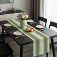 thumbnail image 2 of Sage Green Ombre Table Runner 72 Inches Long, Modern Abstract Art Farmhouse Gradient Kitchen Coffee Dining Table Decoration for Home Party Birthday Wedding Home Decor 13x72 Inches, 2 of 8