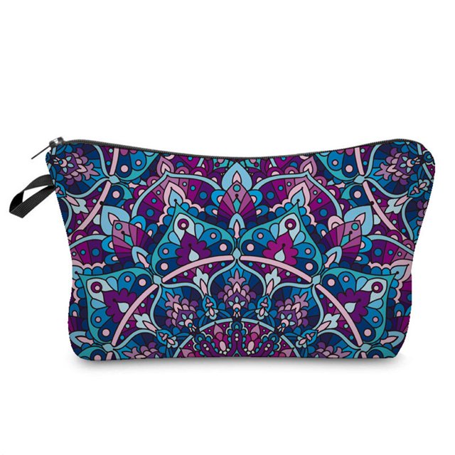 Bolsa organizadora de cosméticos para mujer, neceser con estampado de transferencia de calor, a la moda, multifunción, estuches para lápices Fivean unisex