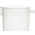 thumbnail image 2 of Measuring Jug, 500ml - Short Form, Euro Design - Polypropylene Plastic - Raised Graduations - Chemical Resistant, Autoclavable - Handle for Convenient Lifting - Eisco Labs, 2 of 5