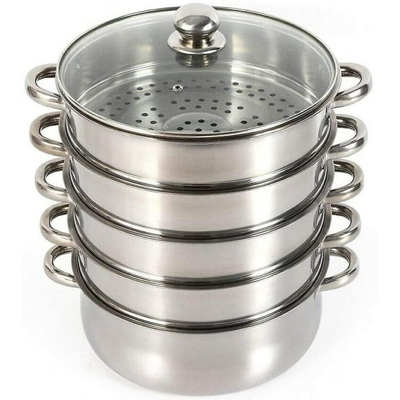 5-layer Stainless Steel Steamer Pressure Cooker Pressure Cooker Cooking Pot, Pot Handle Pressure Cooker Set