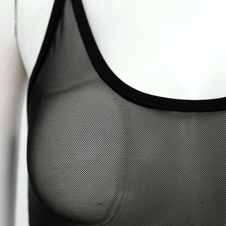 Alvivi Women Sheer Tank Tops See Through Stretch Camisole Alvivi Women Sheer Tank Tops See Through Stretch Camisole