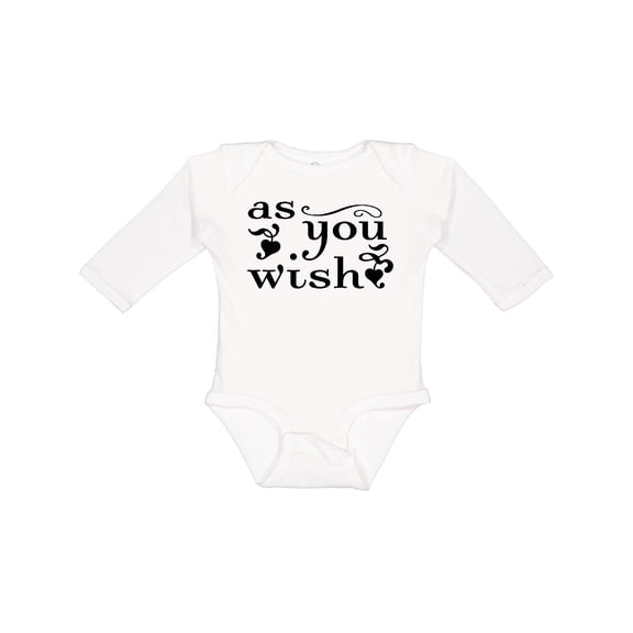 Inktastic As You Wish Boys or Girls Long Sleeve Baby Bodysuit
