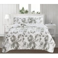 thumbnail image 5 of Great Bay Home All-Season Reversible Reversible Quilt Set With Shams  (King, Helene - Grey), 5 of 5