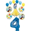 Snow White Party Supplies Princess 4th Birthday Balloon Bouquet Decorations