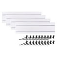 thumbnail image 1 of JINMLBO 4 Pieces Slatwall Panel, Garage Wall Mounted PVC Slat Wall Rack, Interlocking Craft Storage Organization PVC Slat with 20 Hooks(White,15.5x60cm), 1 of 4