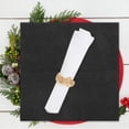 thumbnail image 2 of OULII 50pcs Napkins Disposable Black Wood Pulp for Restaurant Summer Parties, 2 of 8