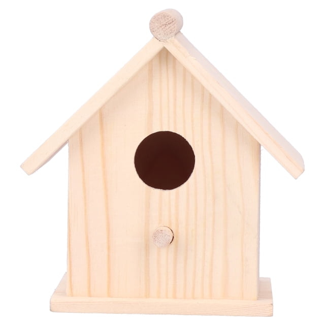 Bird House, With Exit Port And Small Stand Wooden Birdhouse, Convenient Bird Cage, For Birds Outdoor