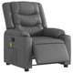 thumbnail image 1 of Sillón reclinable eléctrico para masajes VidaXL de piel sintética gris, 1 of 9