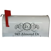 VWAQ Mailbox Personalized Monogram Street Address Decal Set