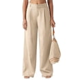 thumbnail image 2 of frariair ​2025 Women's Relaxed Fit Distressed Jeans High Rise Wide Leg Stretchy Denim Trousers​ Brown, 2 of 8