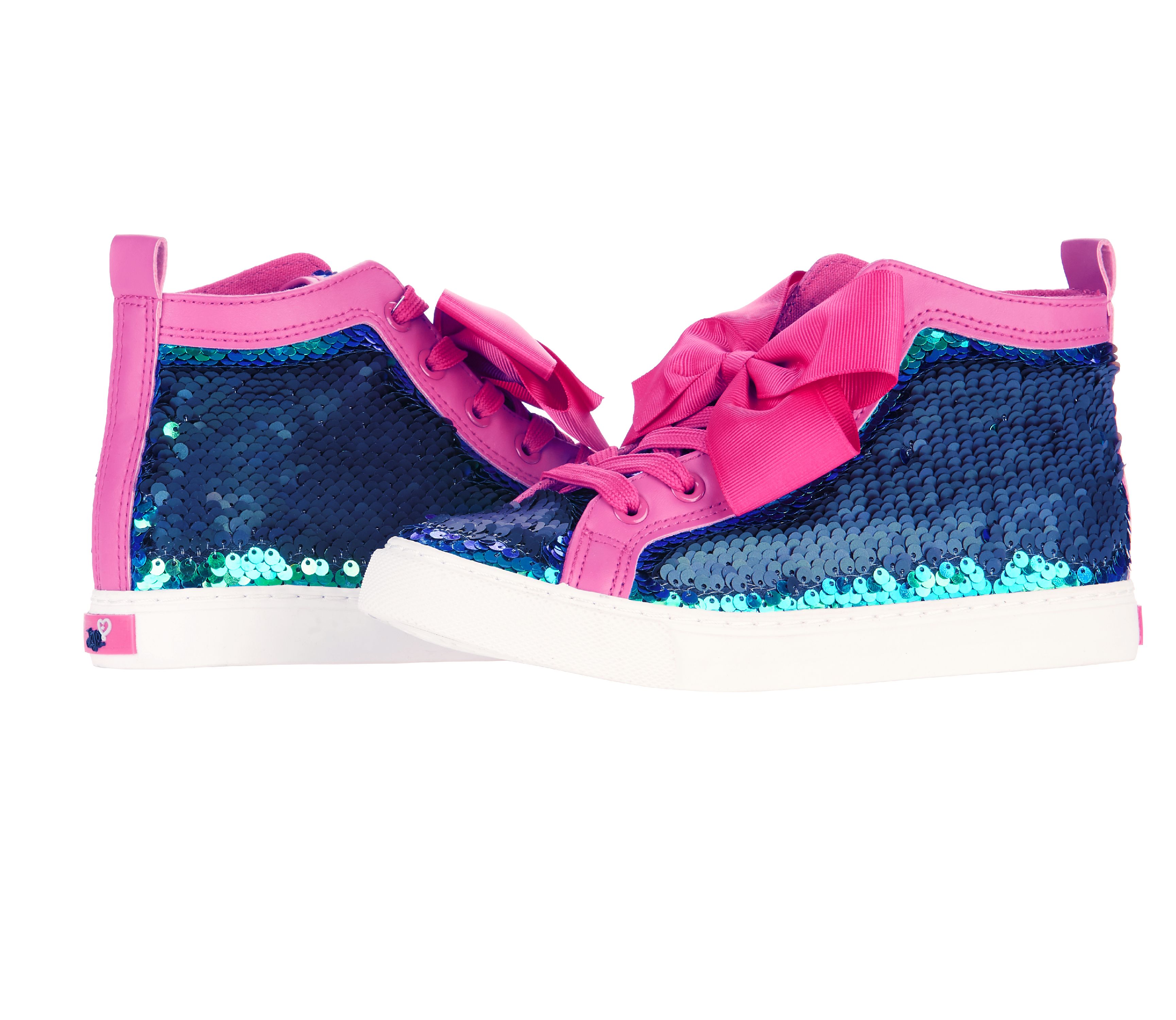 Jojo Siwa Girl's Sequin High Top Sneaker With Bow - image 6 of 8