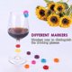 thumbnail image 2 of Marcadores de silicona ZHAOCHENG para copas de vino 12 piezas identificadores de vino, 2 of 5