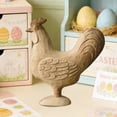 thumbnail image 4 of Wozhuo Cute Rooster Wooden Decor DIY Paintable Desktop Ornament Handcrafted Home Decor, 4 of 6