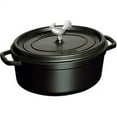 thumbnail image 3 of Staub Cast Iron 5.75-qt Coq au Vin Cocotte - Matte Black, 3 of 3