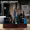 HOTCAN Wooden Cologne Organizer for Men 3 Tier Display Shelf with