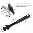 thumbnail image 6 of Bike Pedal Wrench Extra Long Handle Pedal Spanner Double Wrench for MTB/Road Bike, 6 of 7