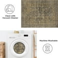 thumbnail image 6 of BERTHMEER Vintage 6'x9' Area Rugs for Living Room Kitchen Bedroom Rugs Non Slip Washable Brown Carpets Office Farmhouse Dorm Dining Room Black Oriental Traditional Distressed Rugs, 6 of 7