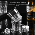 thumbnail image 2 of Copa octogonal KTV bar comercial anti-caída transparente PC vidrio plástico pequeño vidrio acrílico cerveza taza, 2 of 5