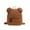 Brown, variant on Xfvqtps Unisex Plush Backpack Cute Mini Kawaii Bear Ears Lamb Wool Adjustable Strap Lightweight Portable Bag Blue