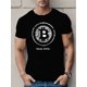 thumbnail image 1 of [Bitcoin Print Tee] Polyester Graphic Print T-Shirt - Men's Casual Crew Neck Tee - Short Sleeve, Slight Stretch, Regular Fit, 1 of 6