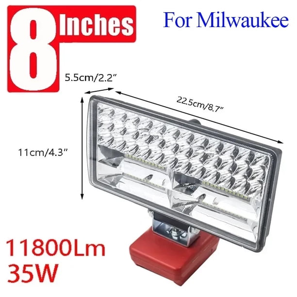Para Piezas de Herramienta Eléctrica M18 para Mil*wau*kee Batería de Iones de Litio de 18V Luces LED de Trabajo Linternas Lámparas de Acampar Foco de Antorcha Linternas