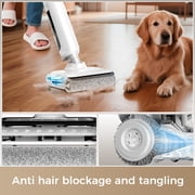 VAMOP Smart Wet Dry Vacuum Cleaner,Floor Washer with Zero-Edge and Self Cleaning,Voice Prompts,Zero-Tangle for Pet Hair