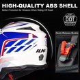 thumbnail image 3 of ILM Adult ATV Motocross Off-Road Street Dirt Bike Full Face Motorcycle Helmet DOT Dual Sports Suits Men Women (M Blue White), 3 of 7