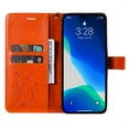 thumbnail image 6 of TECH CIRCLE Embossed Butterfly Case for 2022 iPhone 14 Pro Max (6.7") - Protective Foldable Stand Flip Case (Orange), 6 of 7