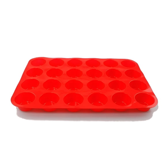 ACDANC 2026 New Mini Muffin Pan 24 Cups,Silicone Cookies Cupcake Bakeware Tin Soap Tray Mould Non-Stick,Bpa-Free,Dishwasher Safe
