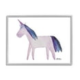 thumbnail image 4 of Stupell Industries Purple Fantasy Unicorn Pony Watercolor Effect Painting Framed Wall Art, 30 x 24, Design by Anna Whitham, 4 of 5