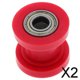 thumbnail image 1 of 3 poleas tensoras de cadena para motocicletas de 10 mm, color rojo 2 piezas, 1 of 8