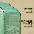 thumbnail image 3 of Outsunny 10' x 10' Replacement Mesh Sidewall Netting for Patio Gazebos and Canopy Tents with Zippers (Sidewall Only), Beige, 3 of 7