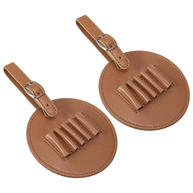 Unique Bargains Porte-Tee de Golf Pochette de Transport pour Femmes Hommes Ceinture de Rangement, Marron 2 Pack