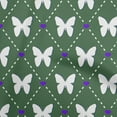 thumbnail image 1 of oneOone Silk Tabby Green Fabric Check Sewing Craft Projects Fabric Prints By Yard 42 Inch Wide, 1 of 4