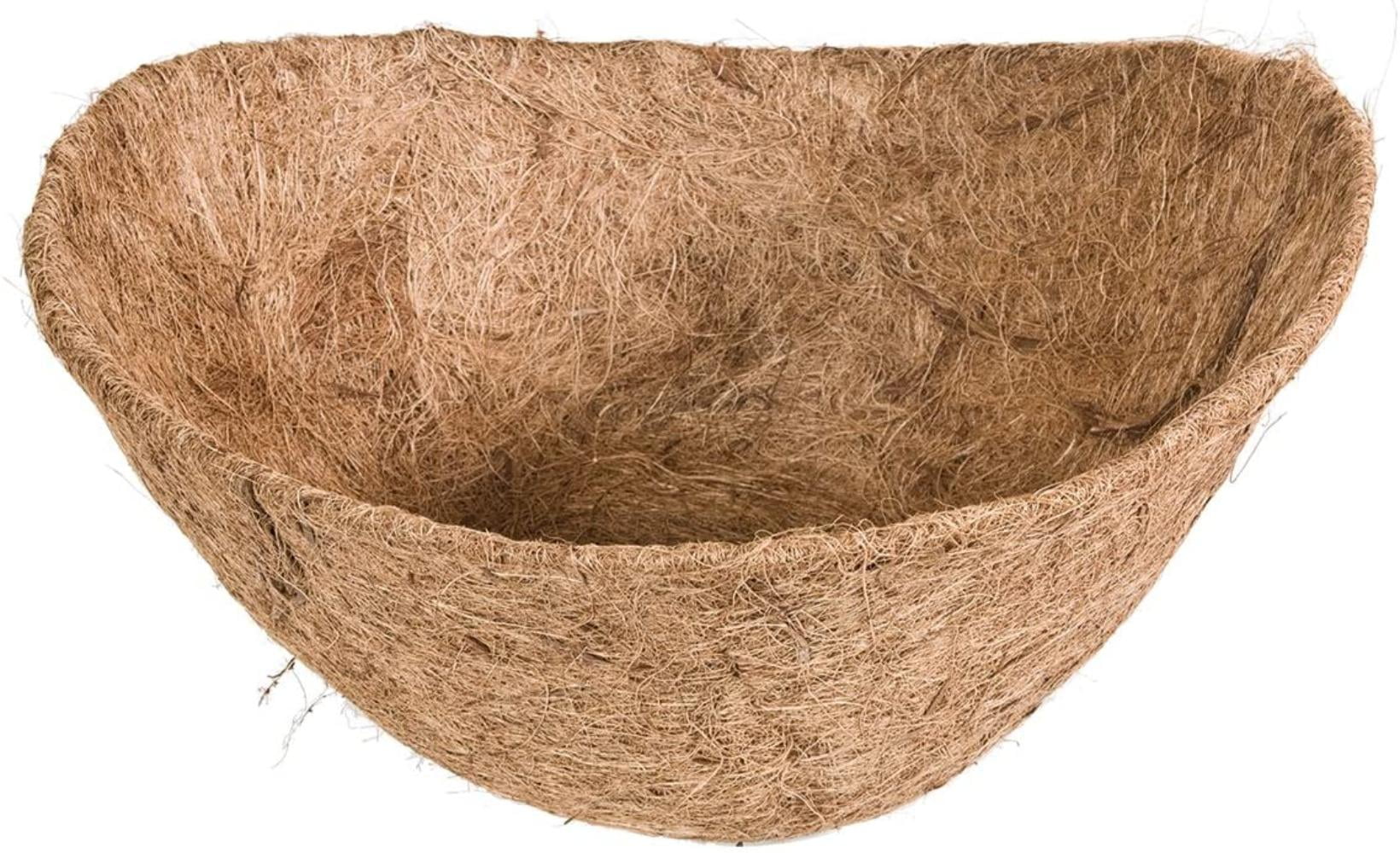 Growers Select Half Round Wall Basket Shape Coco Liner 20 Inch 