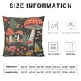thumbnail image 5 of GOSMITH Mushroom Throw Pillow Covers 16"x16" Set of 2 Decorative Couch Pillow Cover Soft Cushion Covers Cases Modern Home Decor for Couch Sofa Bed (Mushroom Snail), 5 of 5