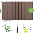thumbnail image 4 of Fairy 10pcs Floating Shelves, Width 4.7 inches Wall Shelves, Home Wood Shelf Wall Mounted, Walnut Brown, 4 of 7