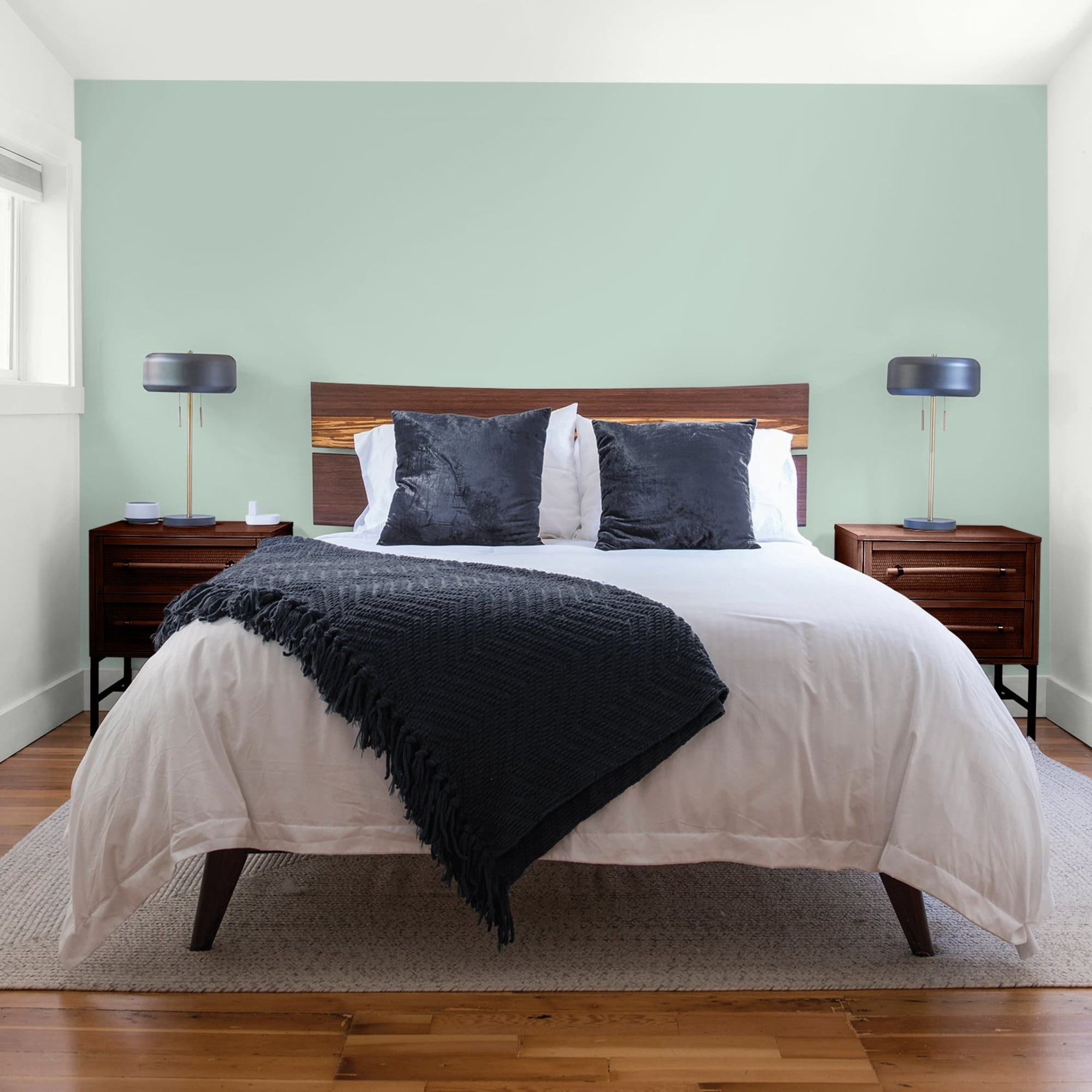Glidden HEP Aquamarine Dream / Blue, Flat Interior Paint with Primer, 1 Quart