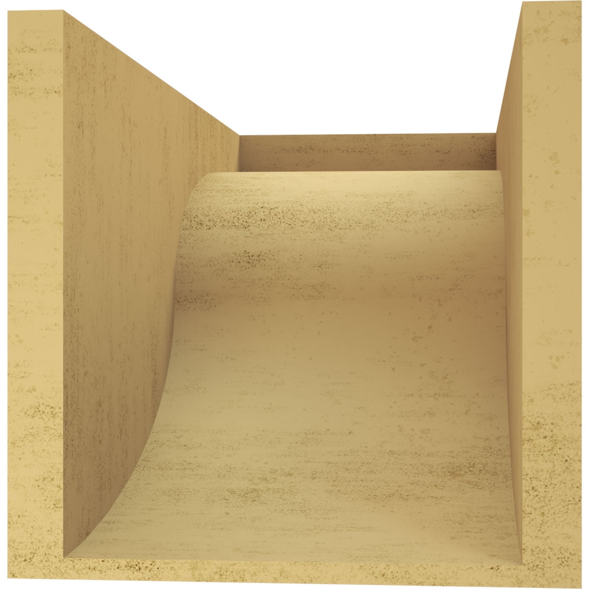 10"W x 20"D x 10"H Wide Del Monte Rough Cedar Woodgrain TimberThane Corbel, Primed Tan