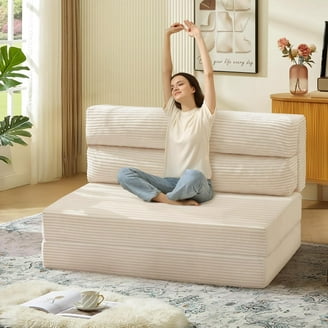 Z-HOM Folding Sofa Bed, Adjustable 6 Inch Floor Couch with Memory