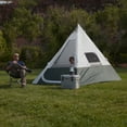 Ozark Trail 7Person 1Room Teepee Tent, with Vented Rear Window, Green