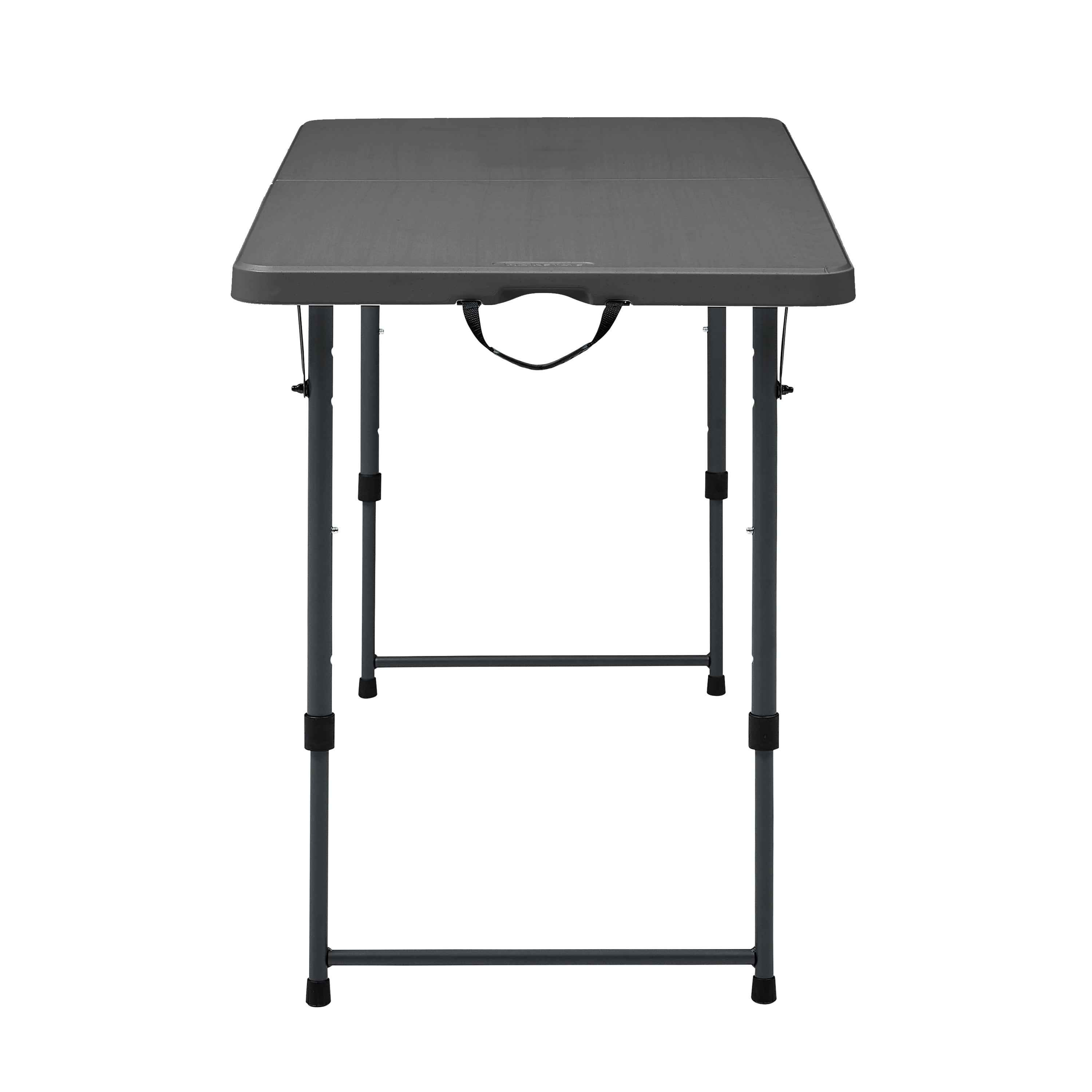 Mainstays 4' Adjustable Height Centerfold Folding Table, Black