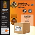thumbnail image 7 of Gorilla Heavy-Duty Tough & Wide Shipping/Packaging Tape 35 yd Length x 2.83" Width - 3" Core - Dispenser Included - 1 / Pack - Clear, 7 of 7