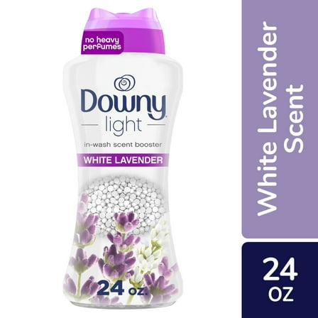 Downy Light White Lavender In-Wash Scent Booster Beads, 24 oz (Packaging may vary)