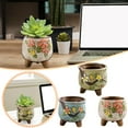 thumbnail image 2 of Terracotta Flower Pot Round Bonsai Succulent Planter Desktop Garden Decor A8Y6, 2 of 6
